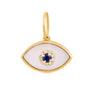 14k Mother of Pearl Eye Charm