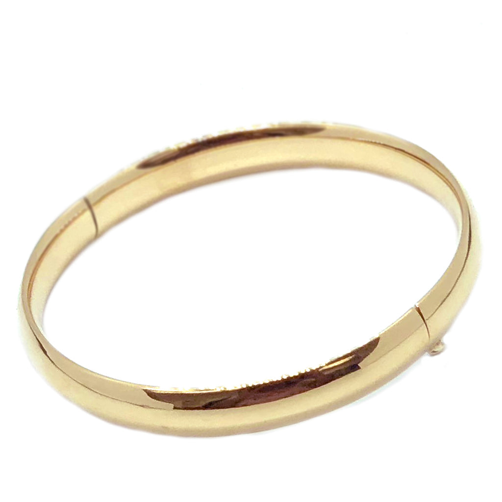 5mm Solid 14k Gold Toddler Bangle