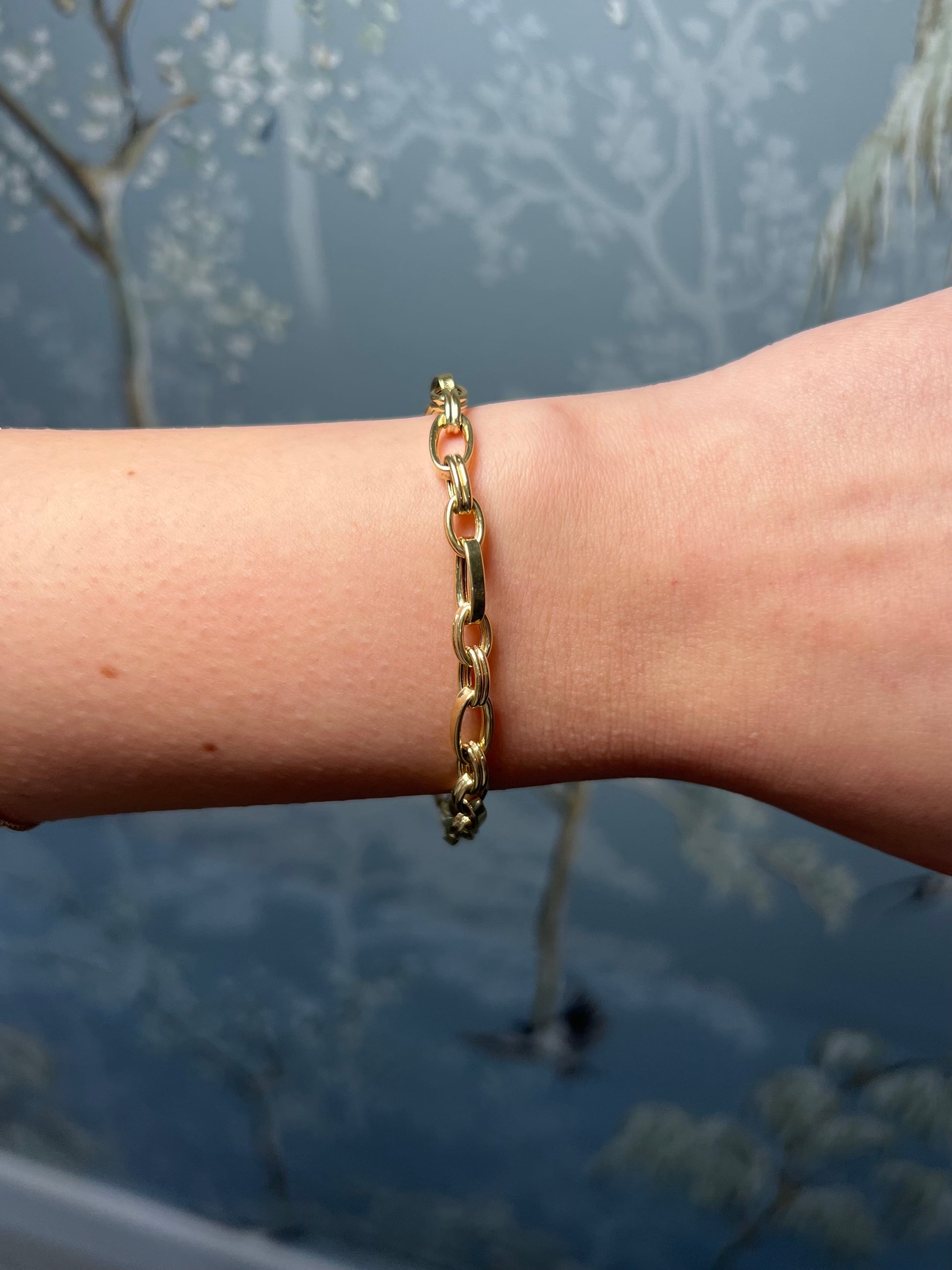 Yellow Gold Link Chain Bracelet