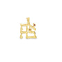 14k Yellow Gold Ahava Charm