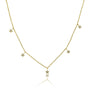 CZ Stars Dangle Chain Necklace