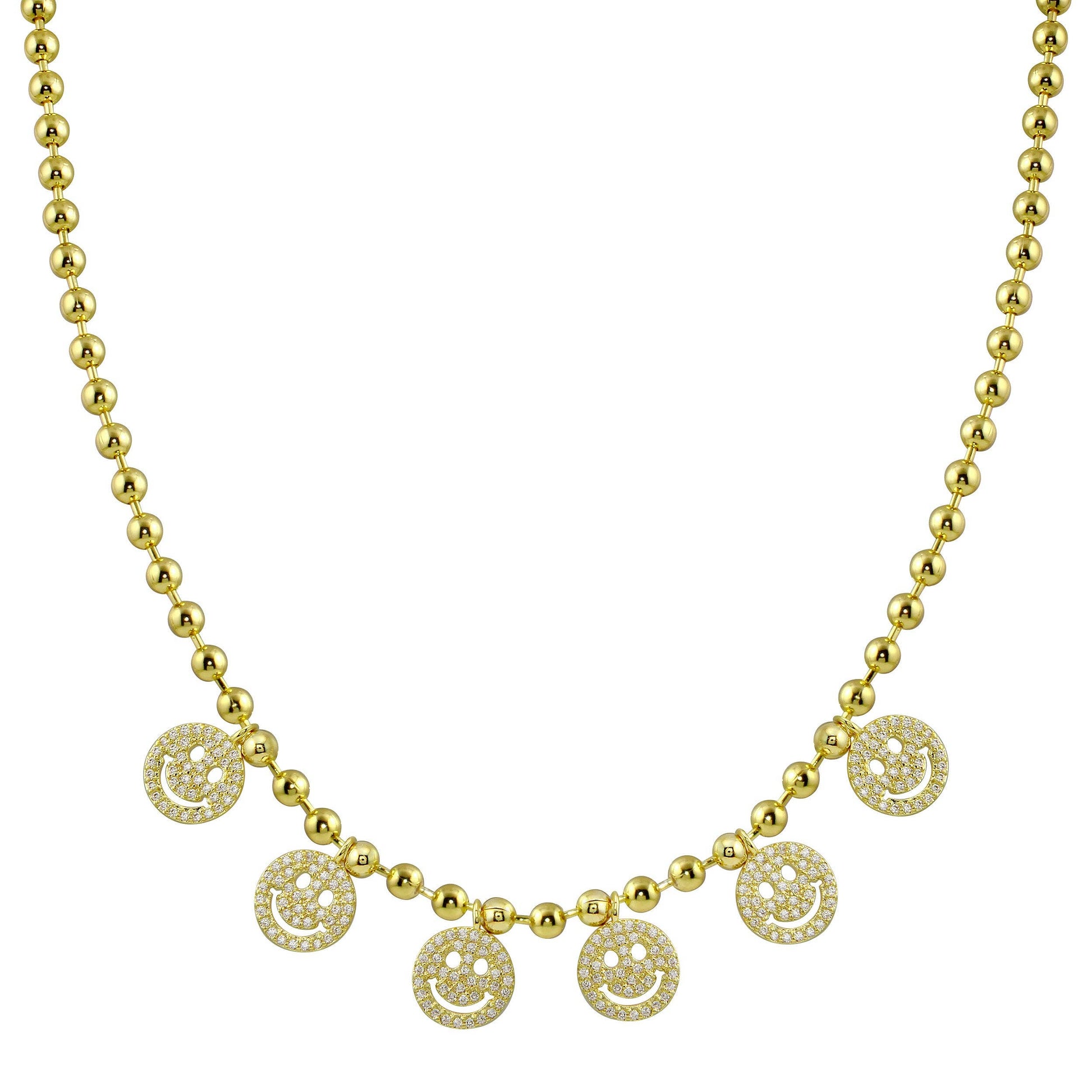 Toilet Happy Face Necklace