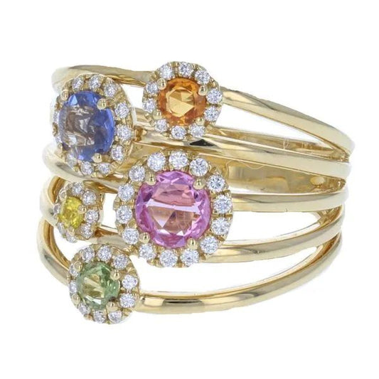 Multi Stone Statement Ring