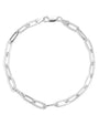 14k White Gold Paperclip Bracelet