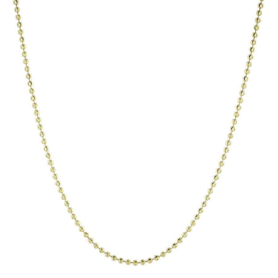 14k Yellow Gold Medium Ball Chain