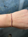 14k Yellow Gold Pink Sapphire Tennis Bracelet