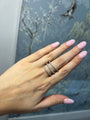 Diamond Spiral Wrap Ring