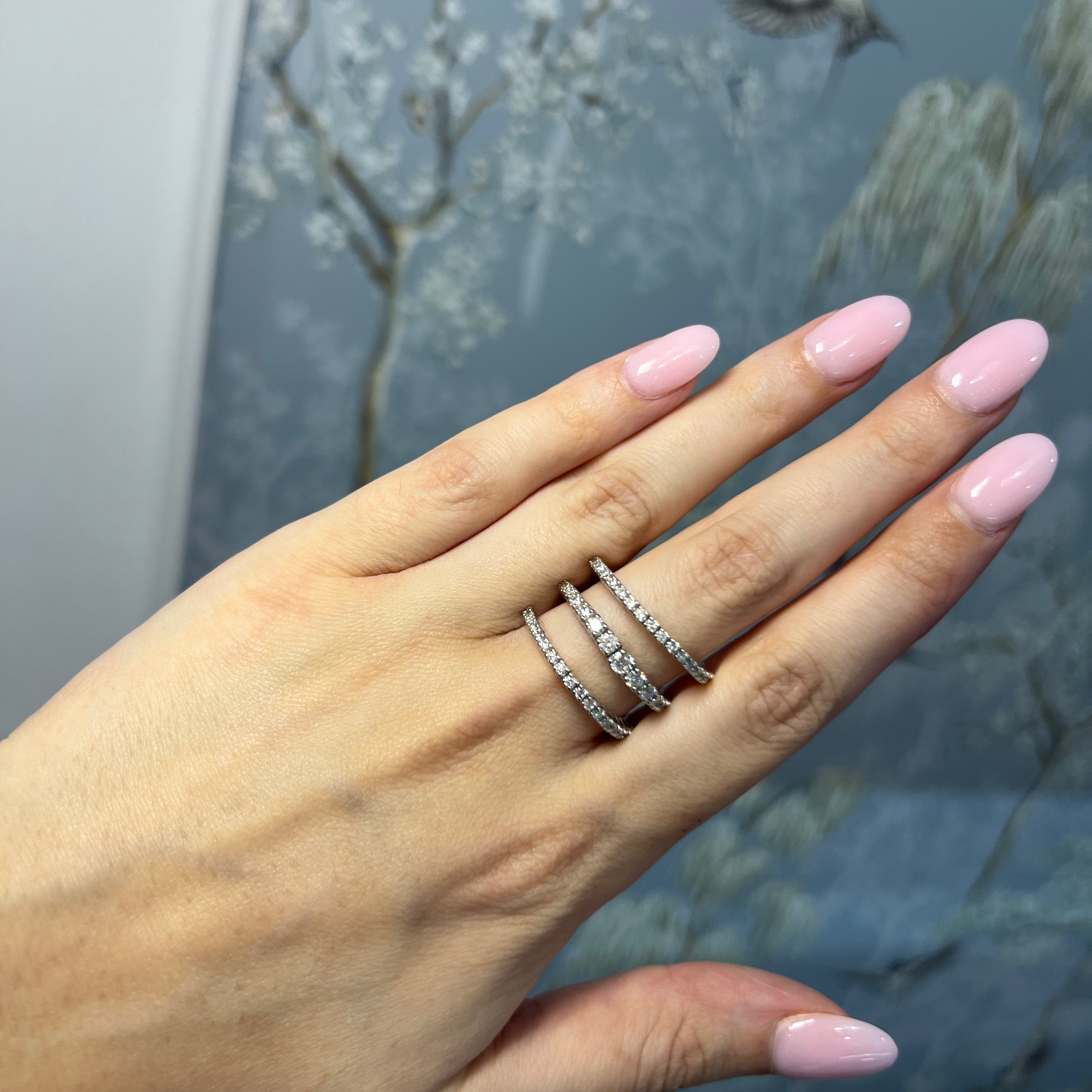 Diamond Spiral Wrap Ring