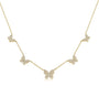 .51CT DIAMOND BUTTERFLY STATION NECKLACE