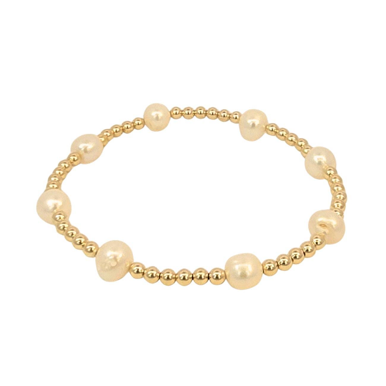 3 mm Pearl Station Bracelet