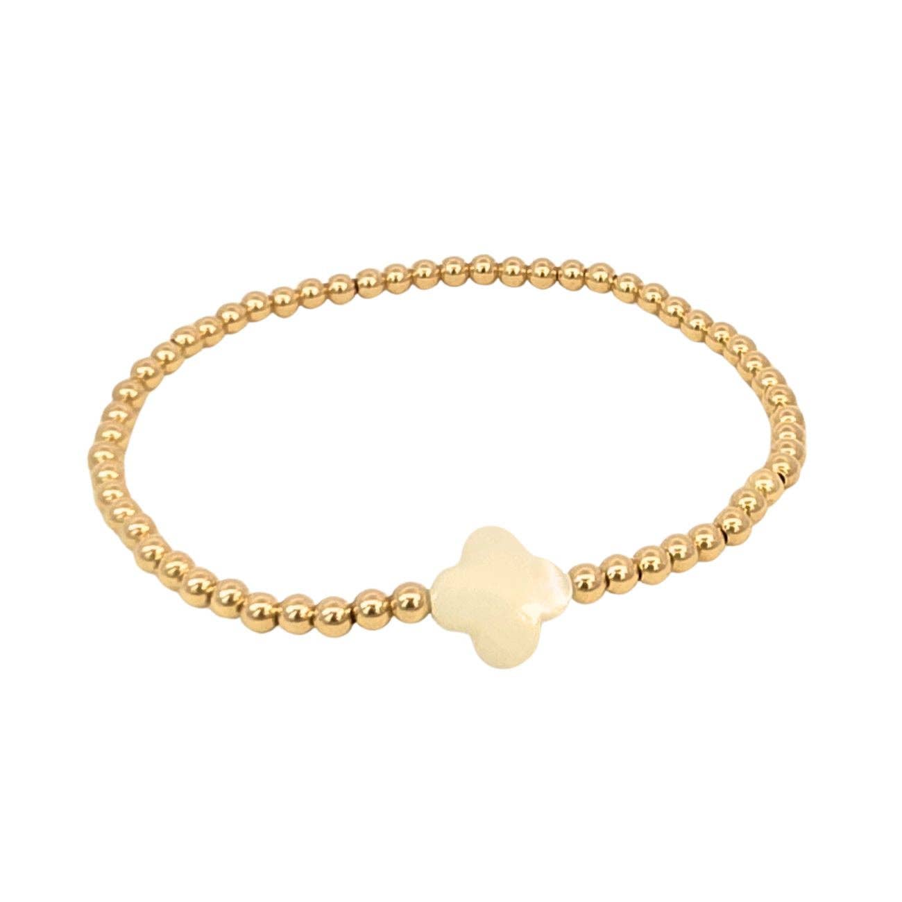 MOP Flower Pendant Bracelet