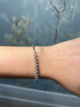 Slanted Emerald Diamond Flexi Bangle Bracelet