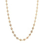 14k Yellow Gold Inlay Multi Disc Necklace