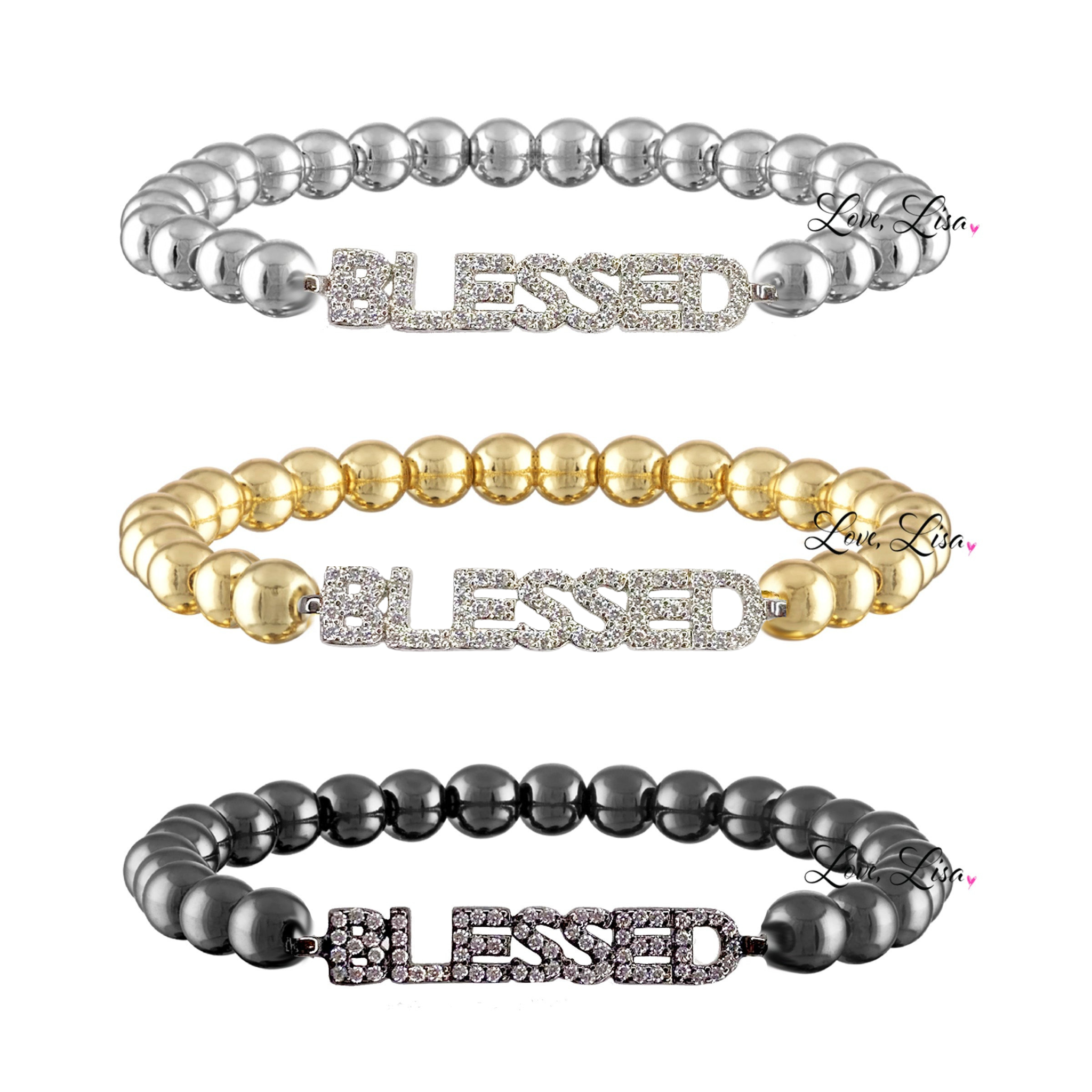Collection of Saying Beaded Bracelets