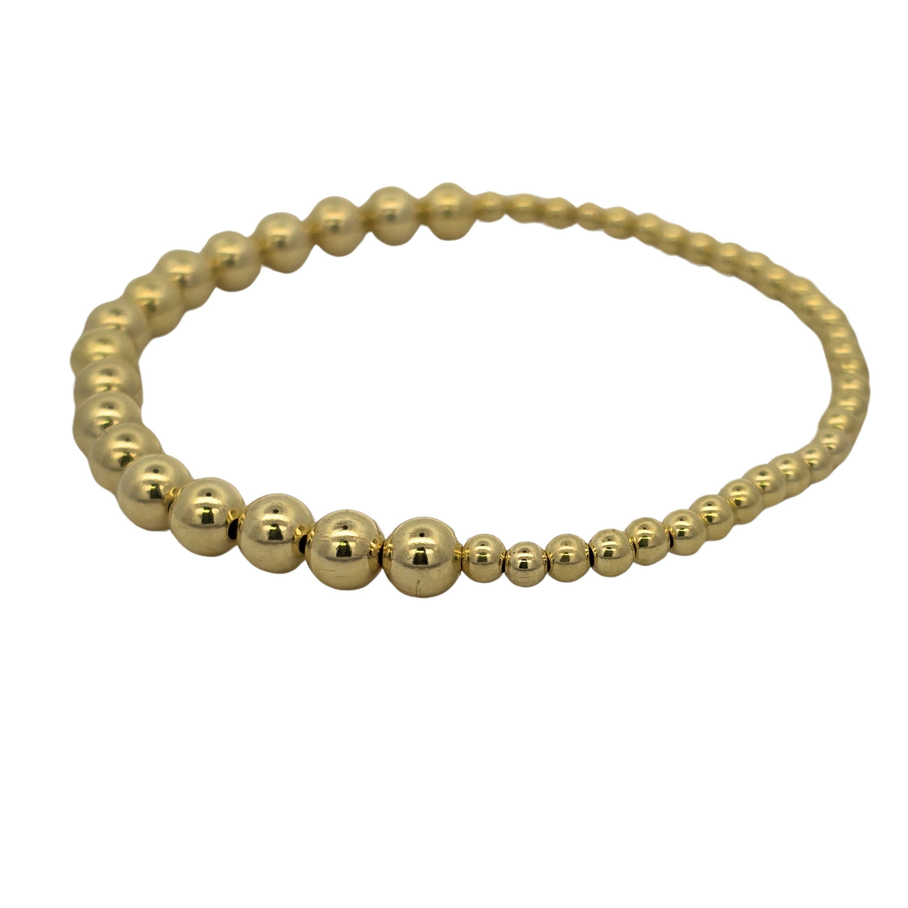 3mm and 5mm Sections Gold Filled Bracelet
