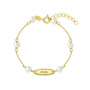 14k Gold 5-6" Oval Tag ID Children's Bracelet