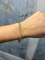 14k Yellow Gold Diamond Heart Bracelet