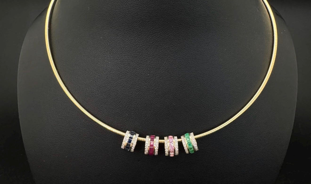 14K Yellow Gold Diamond Rondelle