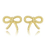 Roped Bow Stud Earring
