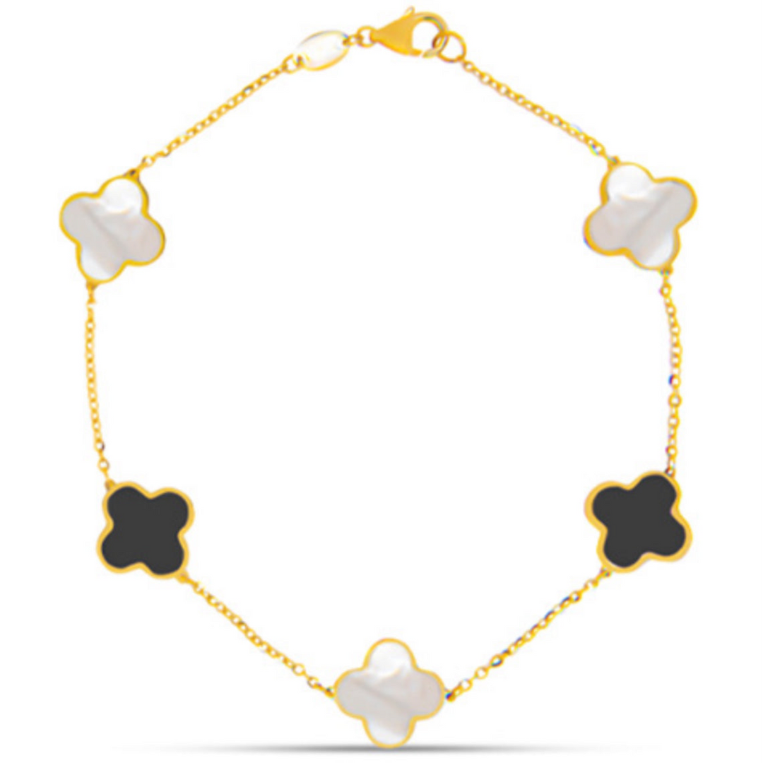 14k Medium Clover Bracelet