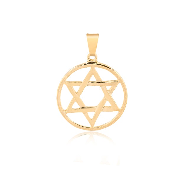 14k Round Magen David Charm