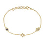 Diamond Jewish Symbols Bracelet