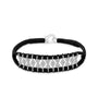 Black and Moissanite String Bracelet