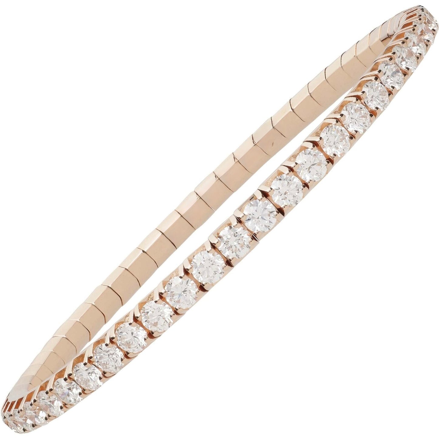 14k Rose Gold Diamond Flexi Tennis Bracelet