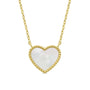 Mother of Pearl Heart Necklace