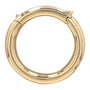14k Yellow Gold O-shaped Necklace Pendant