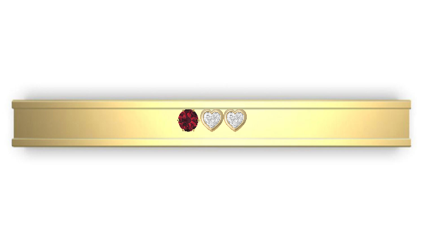 14k Slider Charm Bangle