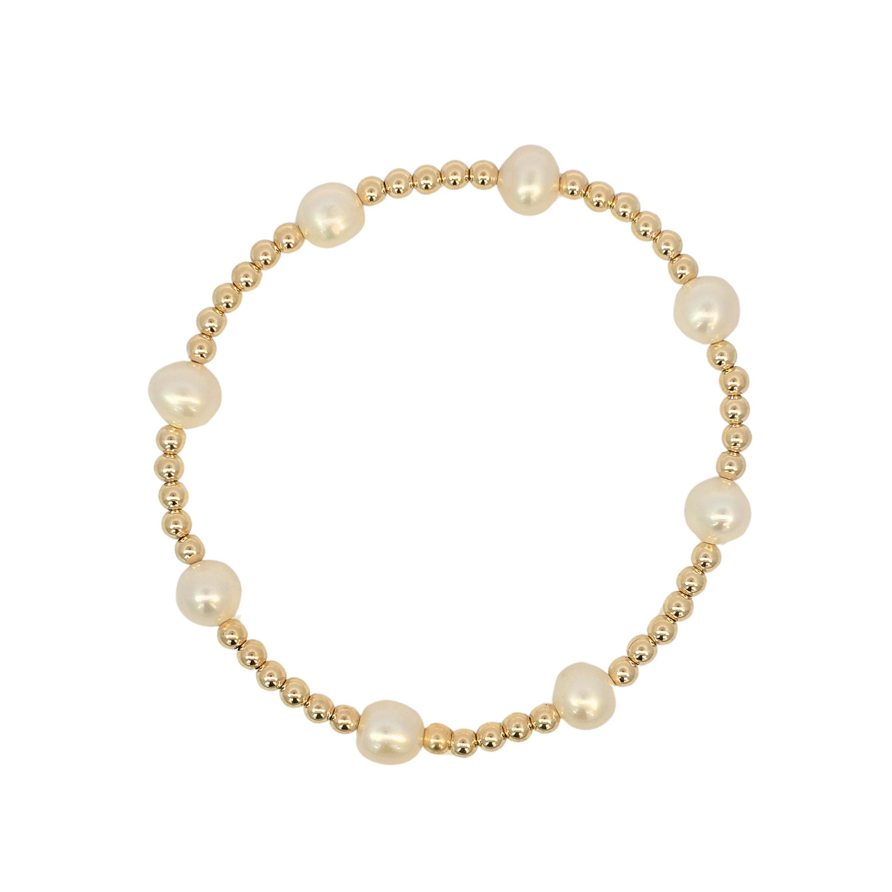 3 mm Pearl Station Bracelet
