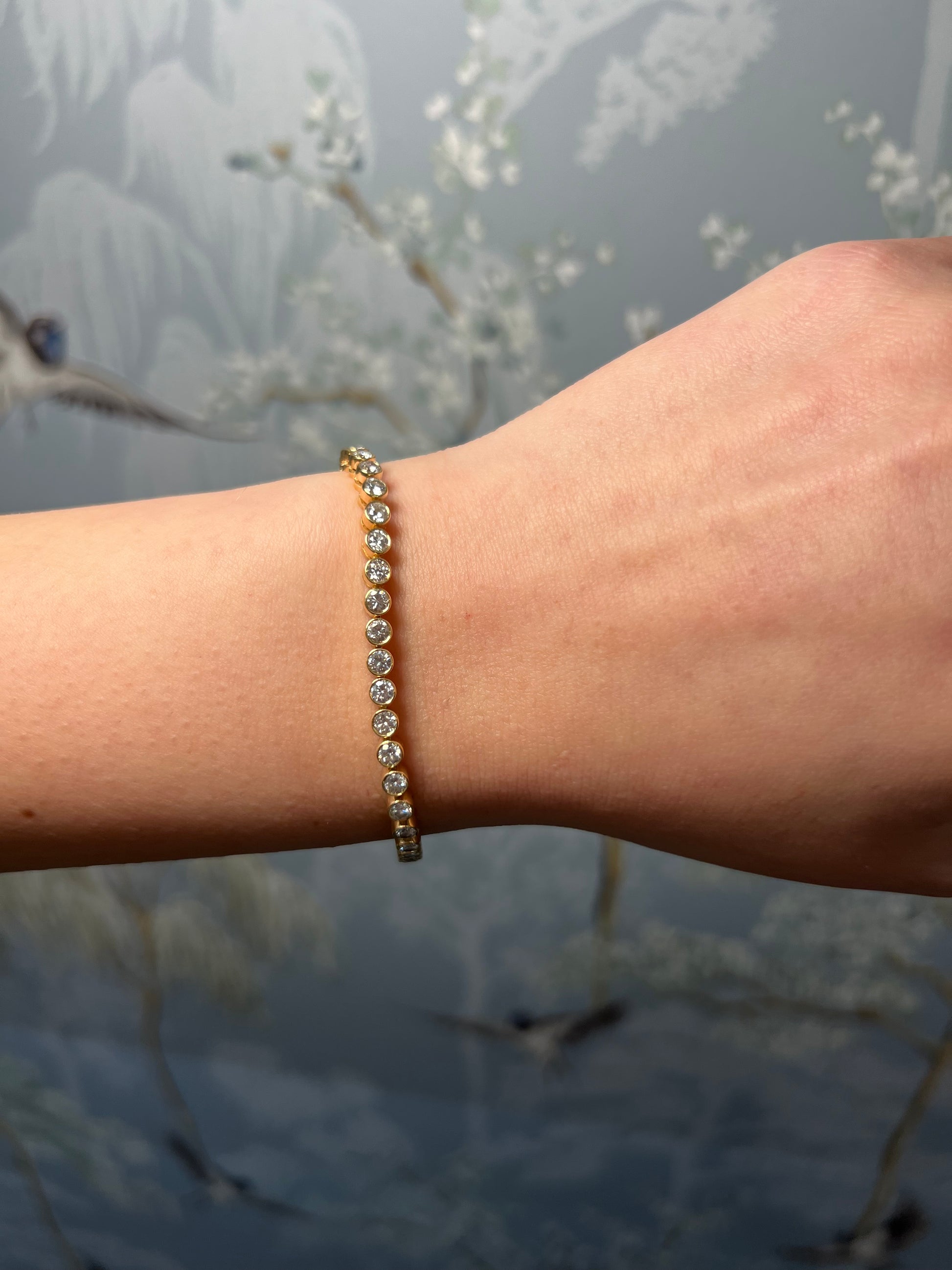 Diamond Bezel Set Tennis Bracelet