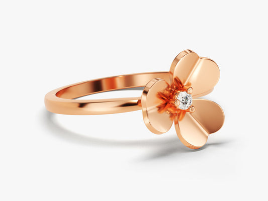 Rose Gold Flower Ring