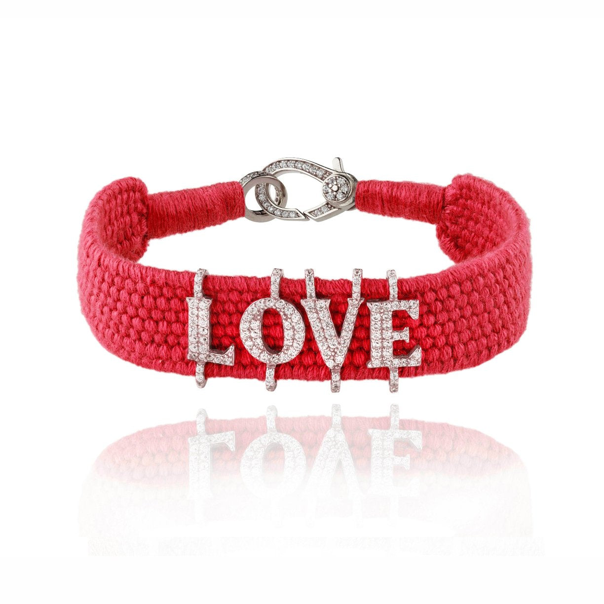 LOVE String and Moissanite Bracelet