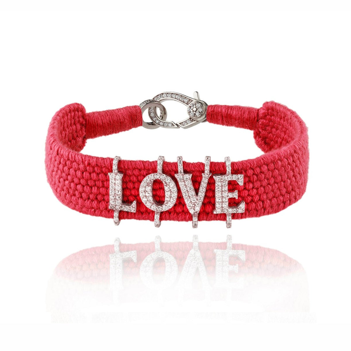 LOVE String and Moissanite Bracelet
