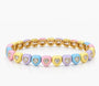 COTTON CANDY HEART STRETCHY BRACELET