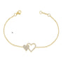 Double Heart Diamond Bracelet