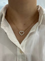 Diamond Open Heart Necklace
