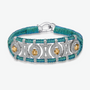 Turquoise Citrine and Moissanite String Bracelet