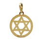 14k Yellow Gold Encircled Star of David Pendant