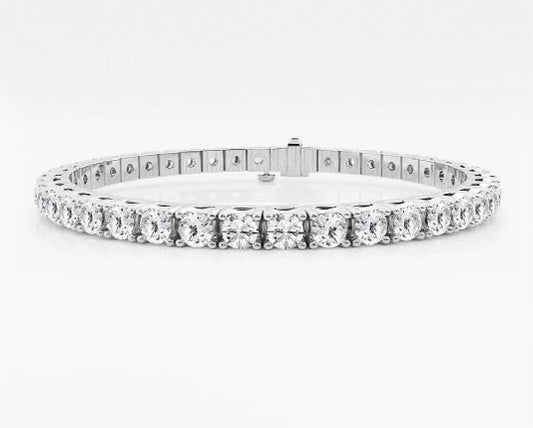 7.30ctw Lab Grown Diamond Tennis Bracelet