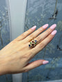 Mixed Shape Gemstone Cocktail Ring