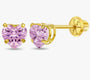 Heart Solitaire Earring