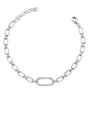 WHITE GOLD DIAMOND LINK BRACELET