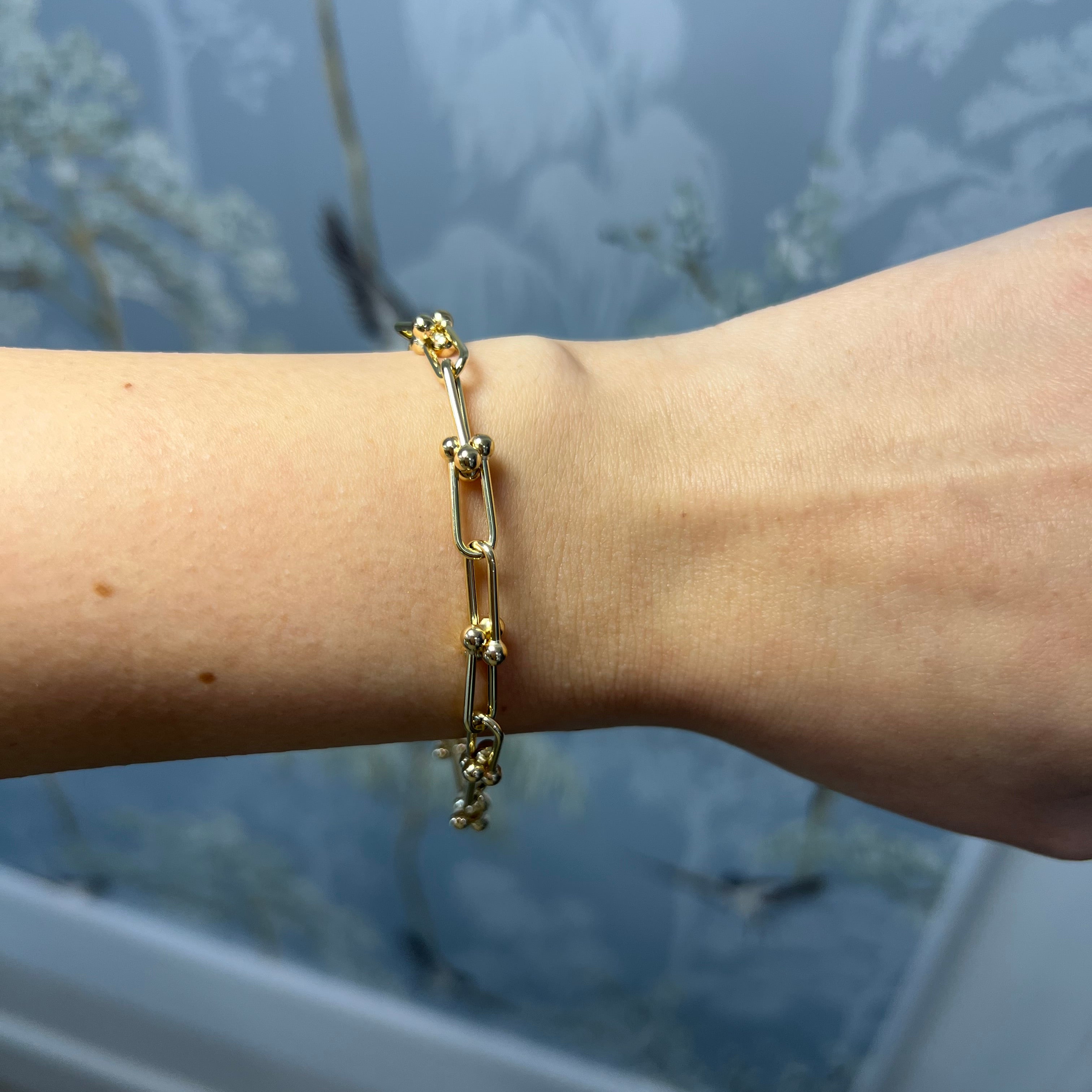 14k Yellow Gold Tiffany Link Bracelet
