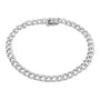 14k White Gold Diamond Cuban Link Bracelet