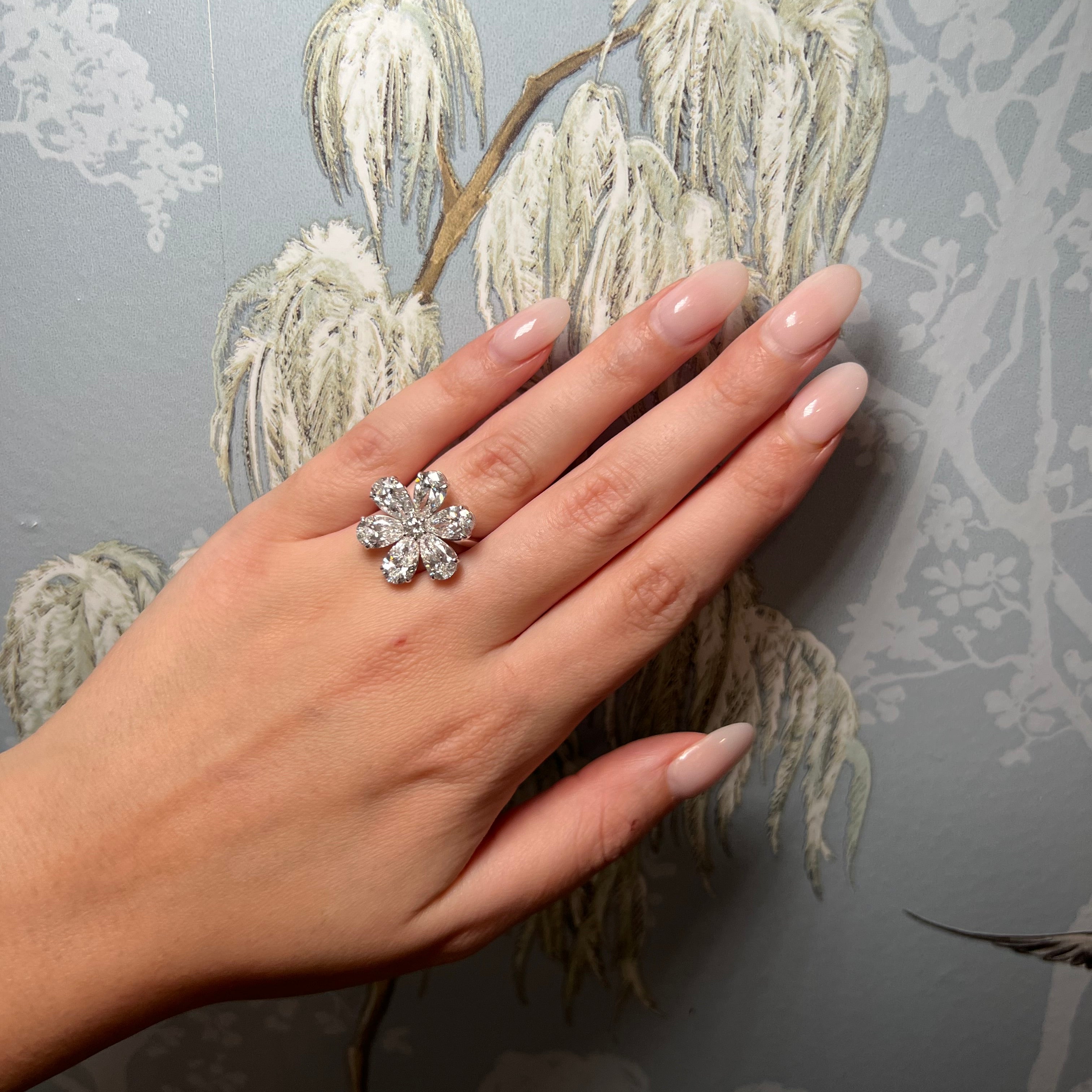 Flower Lab Diamond Ring