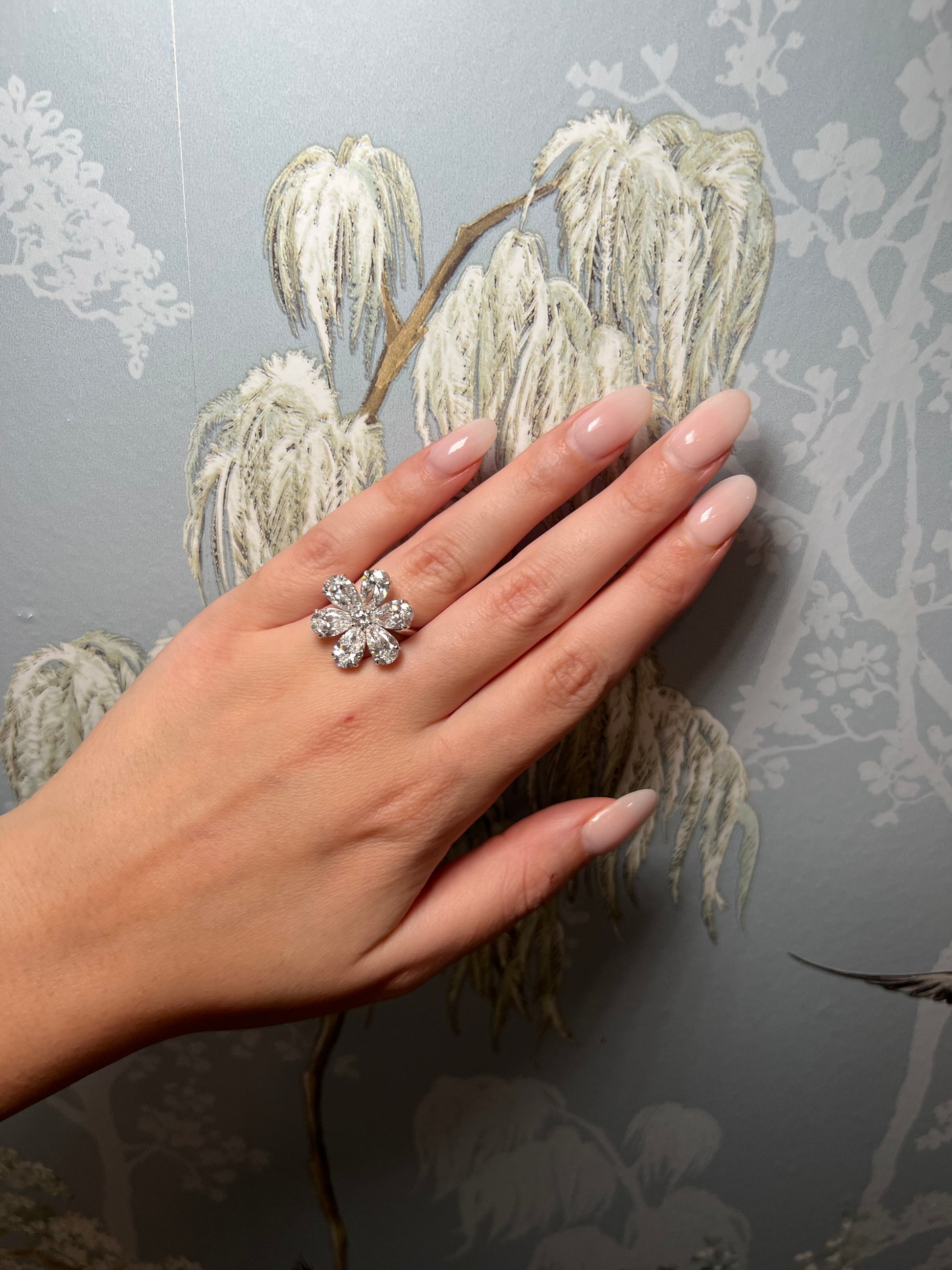 Flower Lab Diamond Ring