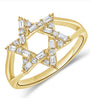 DIAMOND STAR OF DAVID RING